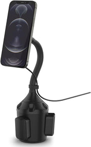 Spigen OneTap Pro ITS68W MagSafe Uyumlu Kablosuz Şarjlı Bardaklık Araç Telefon Tutucu iPhone 14 / 13 / 12 Serisi Siyah – ACP03810 - TEŞHİR