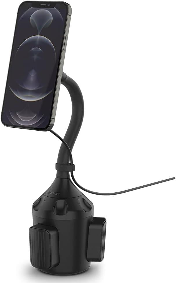 Spigen OneTap Pro ITS68W MagSafe Uyumlu Kablosuz Şarjlı Bardaklık Araç Telefon Tutucu iPhone 14 / 13 / 12 Serisi Siyah – ACP03810 - TEŞHİR