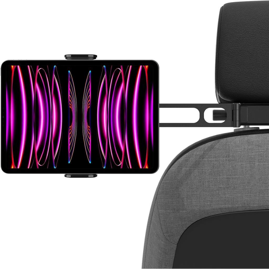 Spigen Araç Baş Desteği ile Uyumlu Telefon & Tablet Tutucu Kol Standı Kuel UTS45 Siyah - ACP05862 - OUTLET