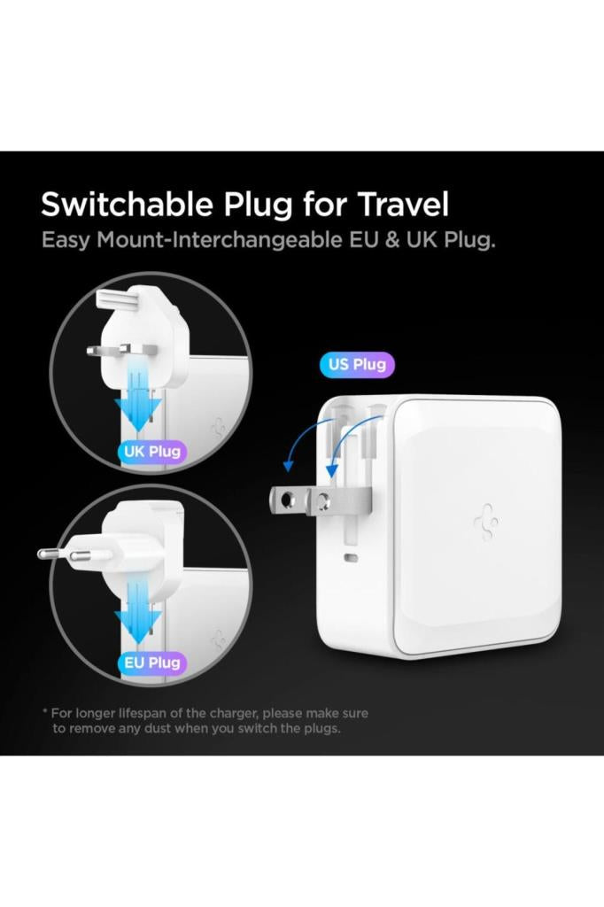 Spigen PowerArc ArcStation PE2010 ACH02613 45 W Hızlı Şarj Adaptörü - TEŞHİR