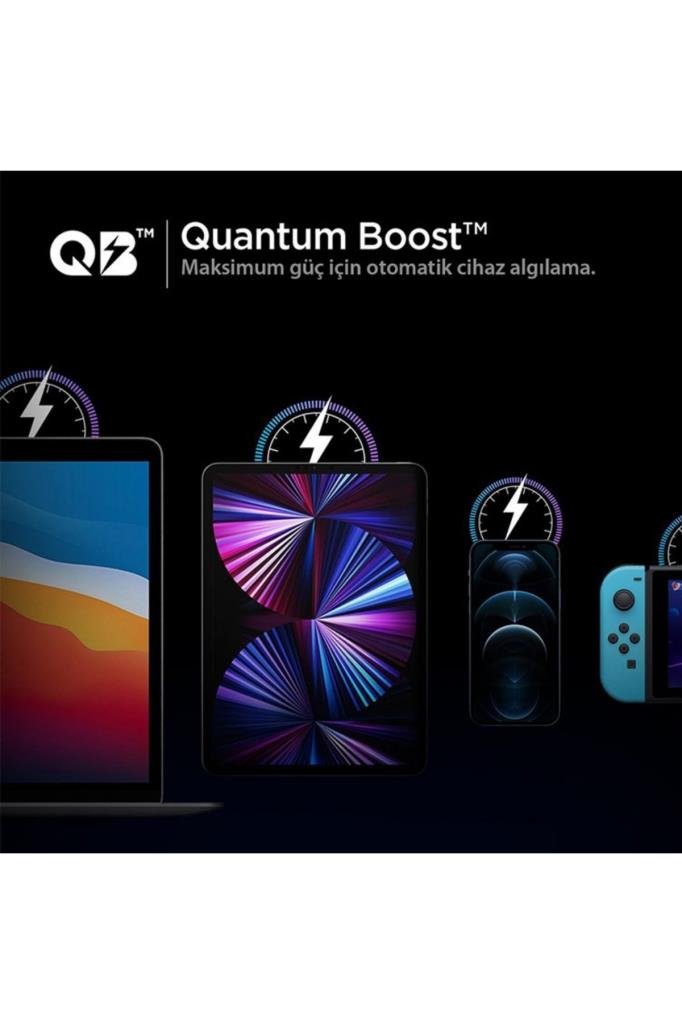 Spigen 30W GaN USB-C Adaptör Hızlı Şarj Aleti iPhone&Android&iPad&MacBook Type-C PE2008 White Outlet