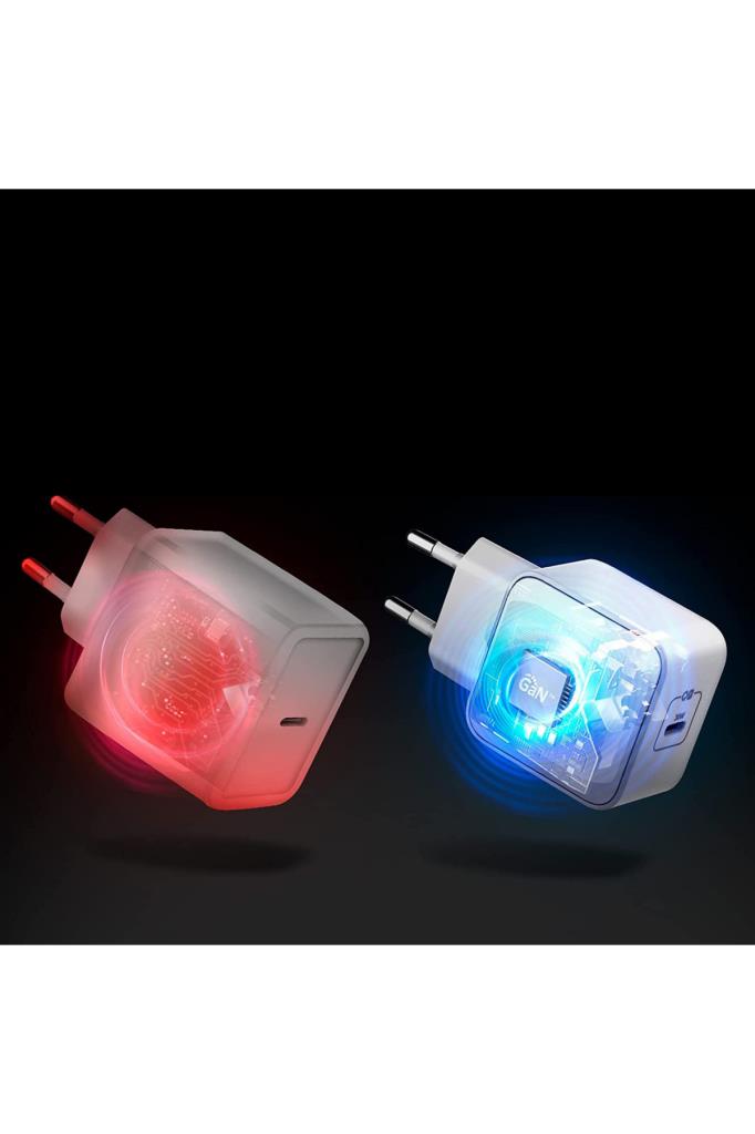 Spigen 30W GaN USB-C شاحن سريع لأجهزة iPhone و Android و iPad و MacBook Type-C PE2008 منفذ أبيض