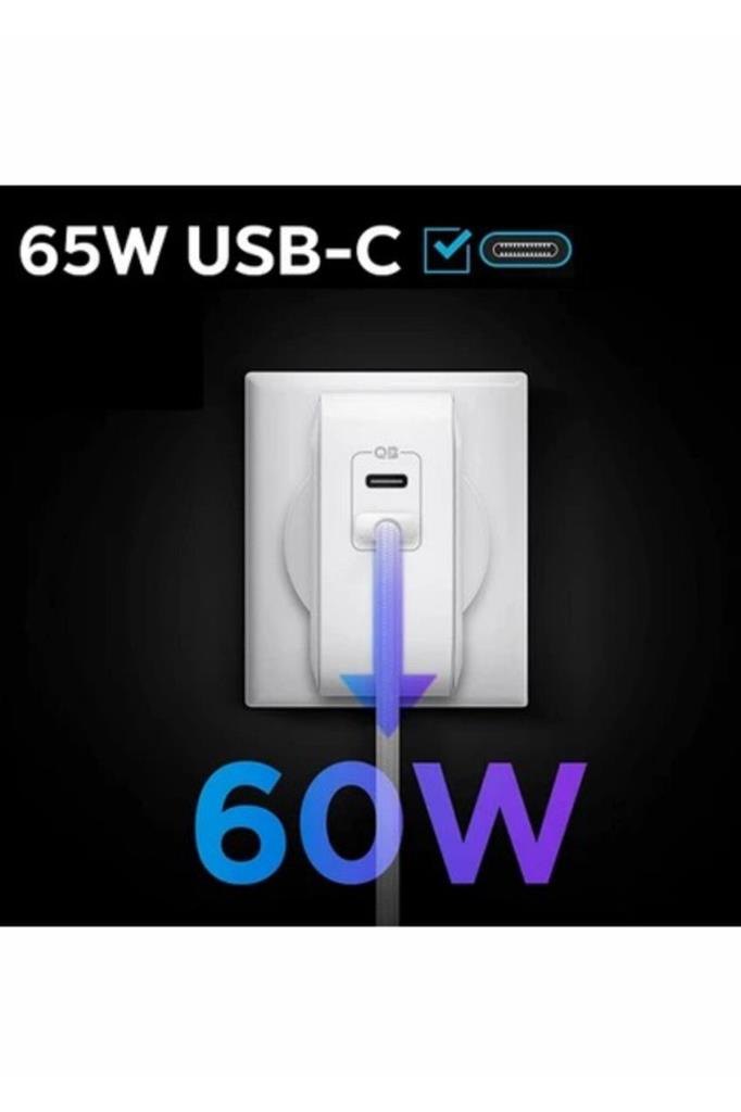 Spigen PowerArc ArcStation Pro ACH02693 65 W Type-C Hızlı Şarj Adaptörü Outlet