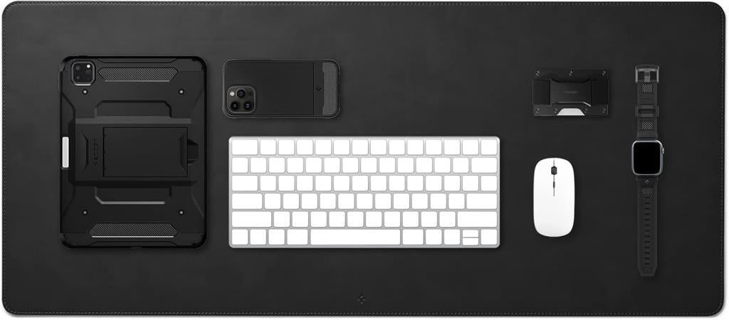 Spigen Regnum Büyük Boy 90X40cm Mouse Pad Vegan Deri Ld302 Siyah - App04762 (Spigen Tr Garantili) - TEŞHİR