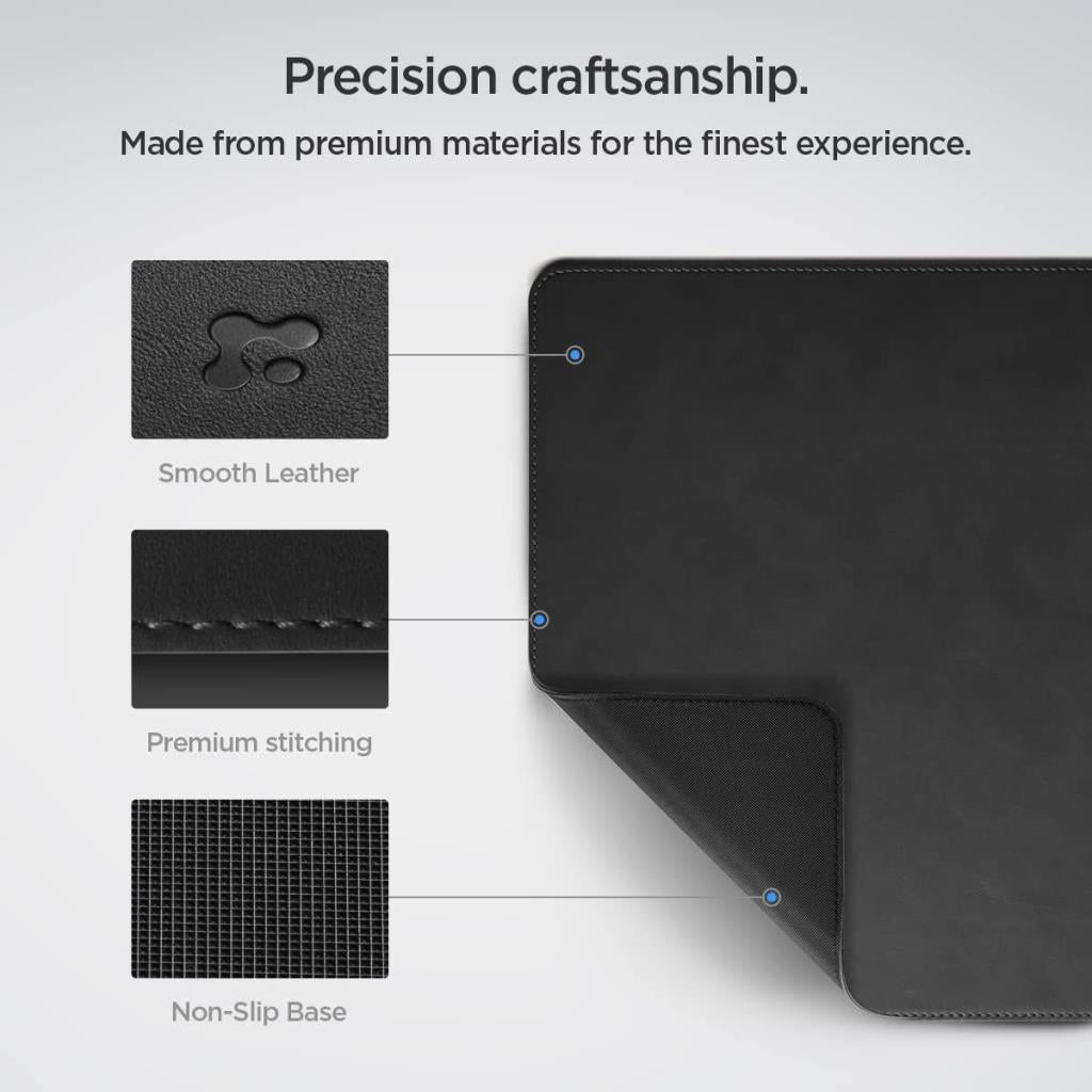 Spigen Regnum Büyük Boy 90X40cm Mouse Pad Vegan Deri Ld302 Siyah - App04762 (Spigen Tr Garantili) - TEŞHİR