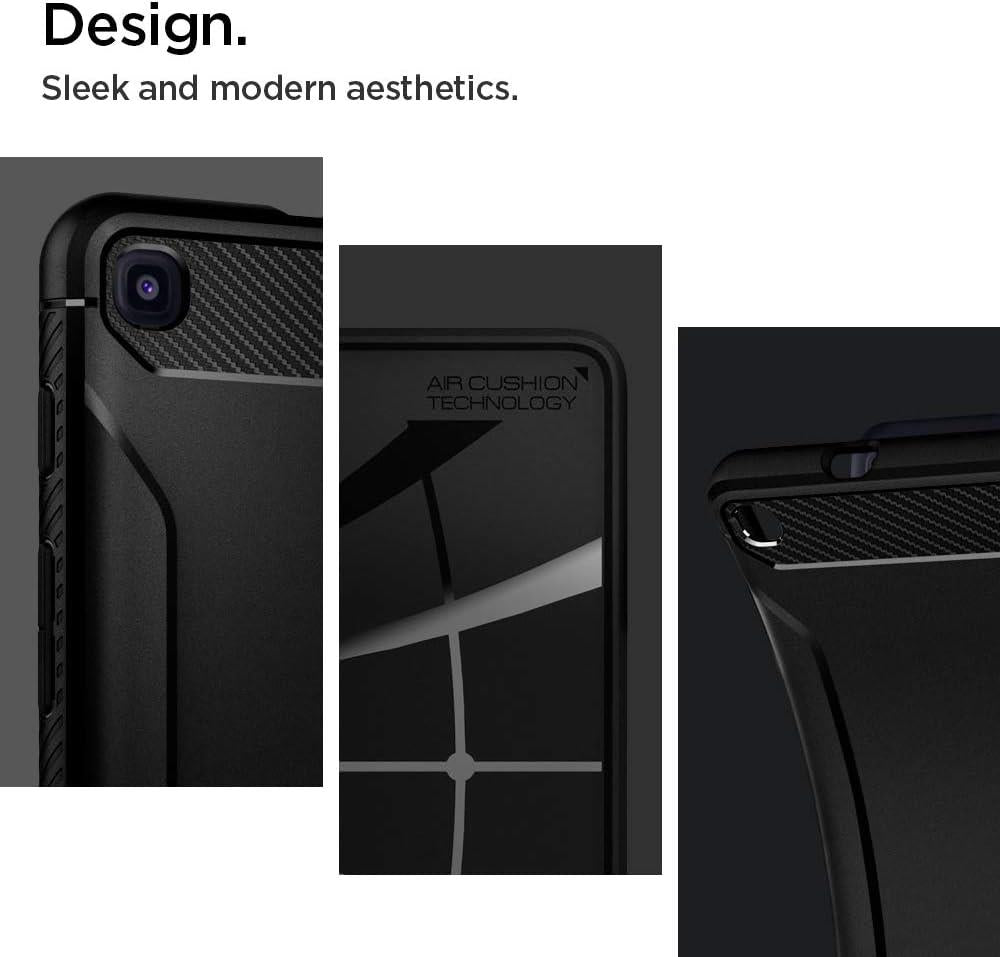 Spigen Samsung Galaxy Tab A 8.0 S Pen (2019) SM-P200/P205 Uyumlu Kılıf Rugged Armor Black – ACS00048 - TEŞHİR