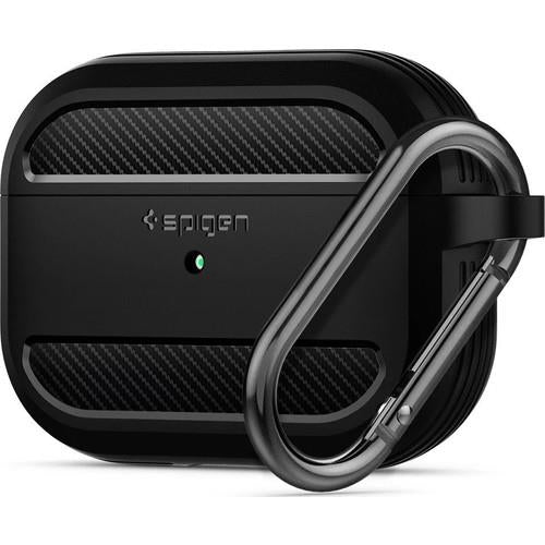 Spigen Apple AirPods Pro Kılıf Rugged Armor Matte Black- ASD00540