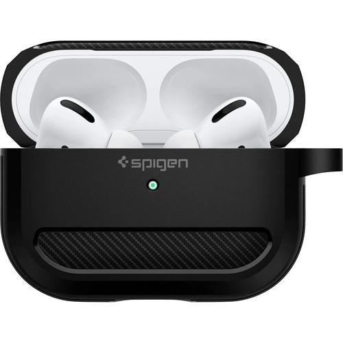 Spigen Apple AirPods Pro Kılıf Rugged Armor Matte Black- ASD00540