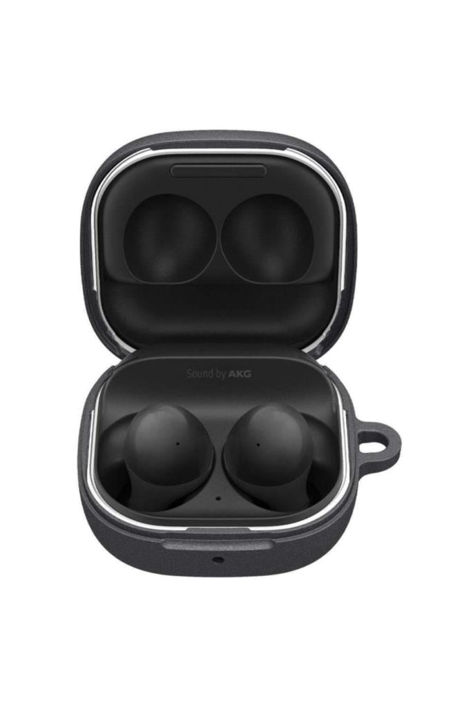 Samsung Galaxy Buds 2 / Galaxy Buds Pro / Galaxy Buds Live Kılıf, Spigen Geo Fit Graphite Gray