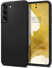 Spigen Samsung Galaxy S22 5G Kılıf Liquid Air Matte Black Siyah – ACS03987  - TEŞHİR