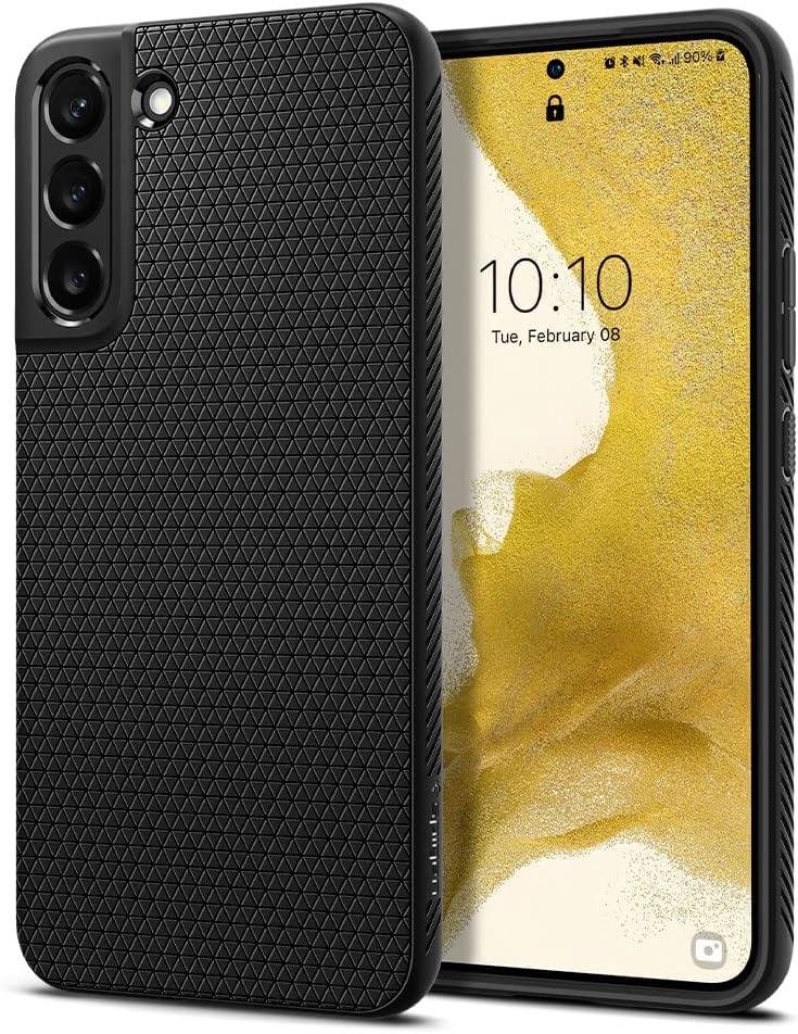 Spigen Samsung Galaxy S22 5G Kılıf Liquid Air Matte Black Siyah – ACS03987  - TEŞHİR