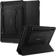 Spigen Samsung Galaxy Tab S8 / Galaxy Tab S7 Kılıf Rugged Armor Pro Siyah – ACS01604 - TEŞHİR