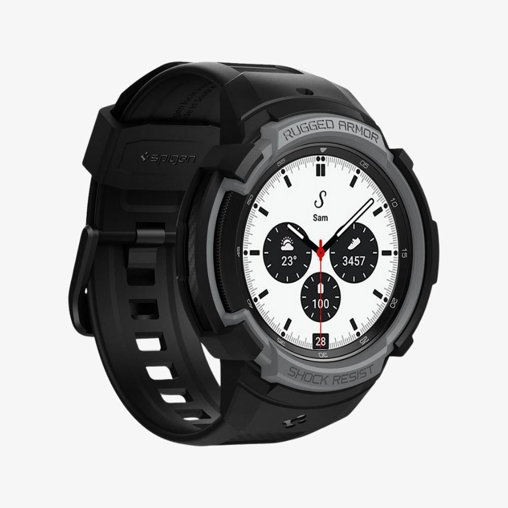 Galaxy Watch 4 Classic (42mm) Kılıf, Spigen Rugged Armor Teşhir