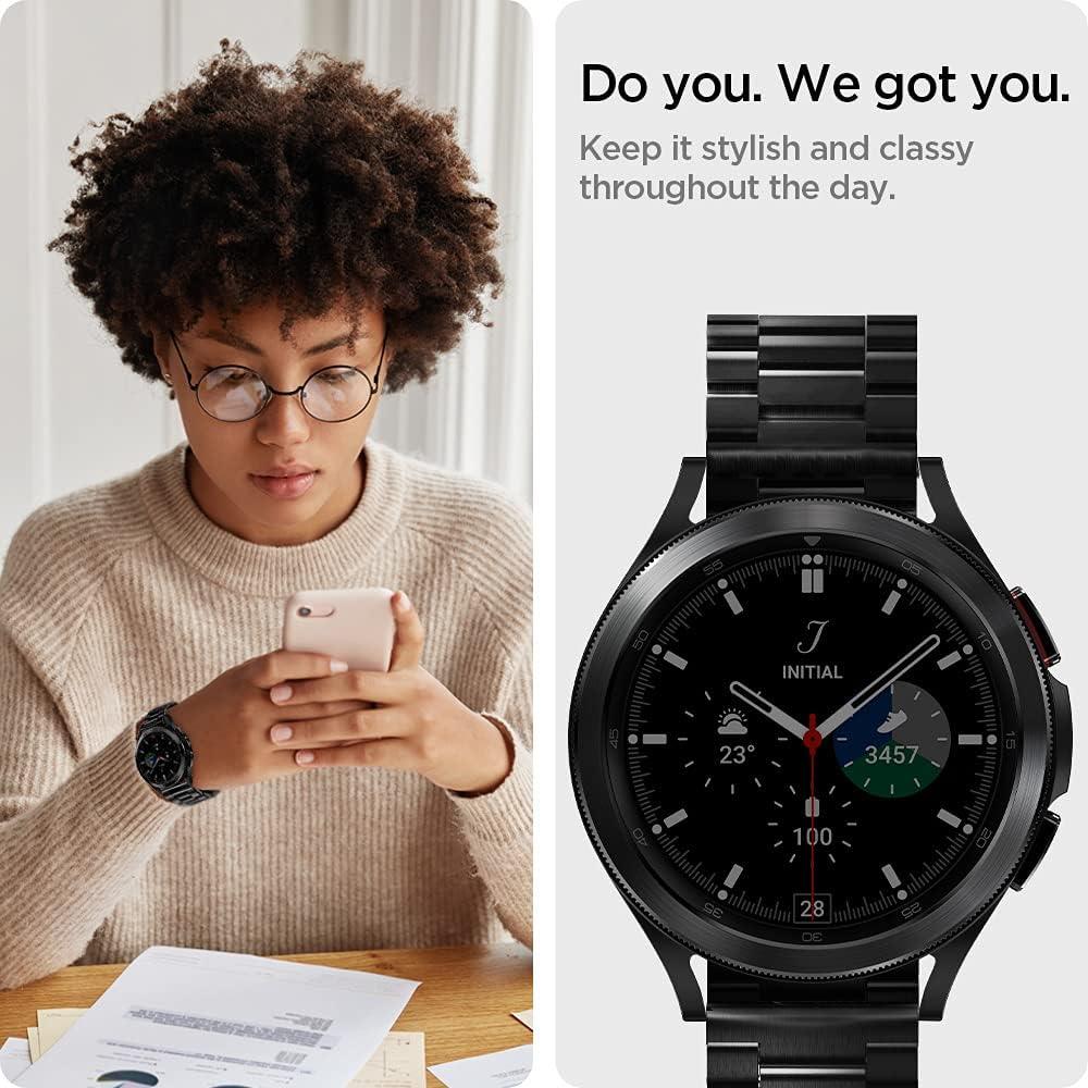 Spigen Galaxy Watch Serileri Uyumlu Kordon Band Modern Fit Black 600WB24980 - Outlet