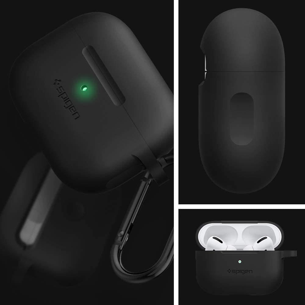 Spigen Apple AirPods Pro Silicone Case (Silicone) Black 