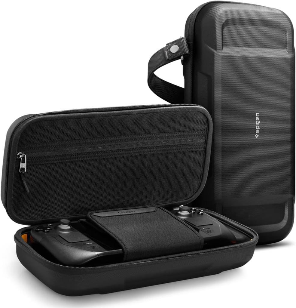 Spigen Steam Deck ile Uyumlu Kılıf Taşıma Çantası Rugged Armor Pro Black Outlet