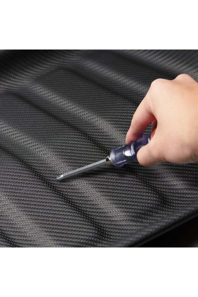 Spigen Tesla Model Y (2024-2023) Rear Trunk Arka Bagaj Alt Gizli Bölme 3D Havuz Paspas Black TL00-Y Black