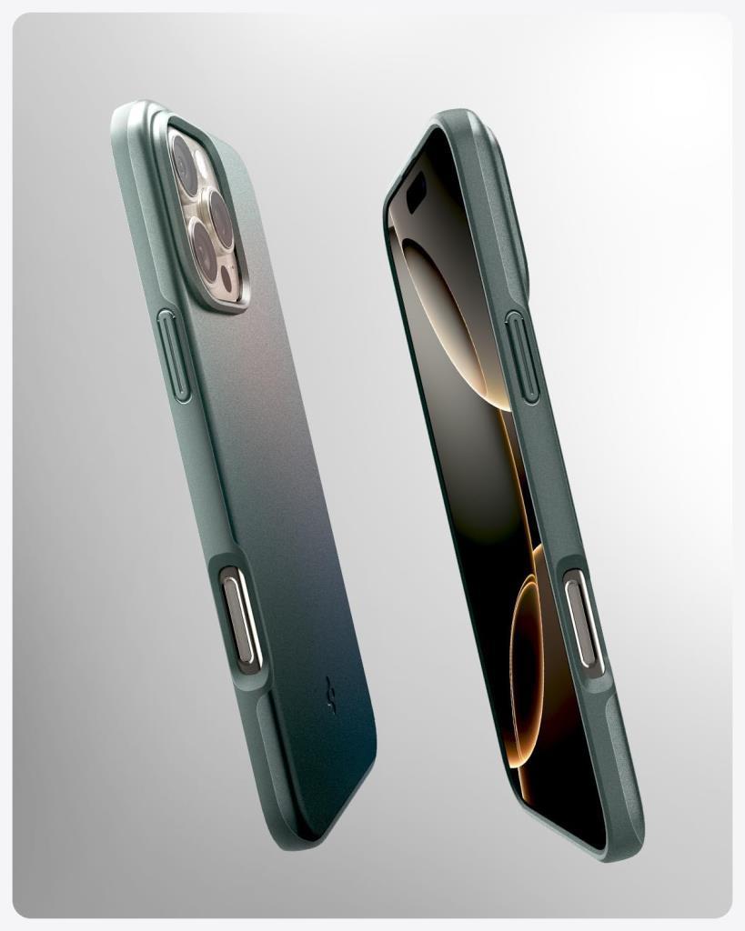Spigen iPhone 16 Pro Max Uyumlu Thin Fit MagFit MagSafe Kılıf Abyss Green Yeşil - ACS07981 - OUTLET