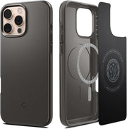Spigen iPhone 16 Pro Max Kılıf Thin Fit MagFit MagSafe Uyumlu Gri (Metal Slate) - TEŞHİR