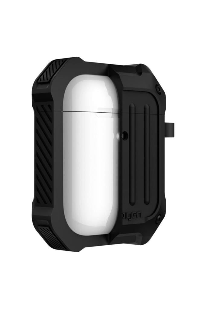 Spigen Tough Armor Black - AirPods (1. ve 2. Nesil) Koruyucu Kılıf (074CS26497) - TEŞHİR