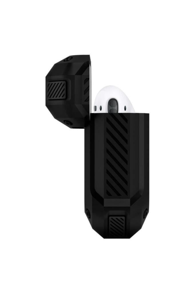 Spigen Tough Armor Black - AirPods (1. ve 2. Nesil) Koruyucu Kılıf (074CS26497) - TEŞHİR