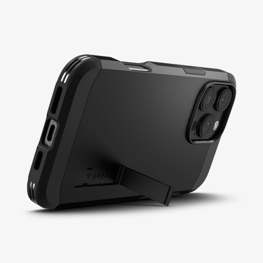 Spigen iPhone 16 Pro Max Kılıf Tough Armor AI MagFit MagSafe özellikli Kickstand Black - OUTLET