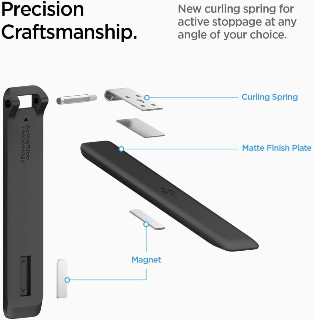 Spigen U102 Universal Metal Kick Stand Tüm Cihazlarla Uyumlu (Video ve Oyun Ayağı) Black - TEŞHİR