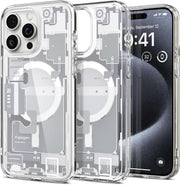 iPhone 15 Pro Max Kılıf, Spigen Ultra Hybrid Zero One Magfit (Magsafe Uyumlu) Natural Titanium - OUTLET