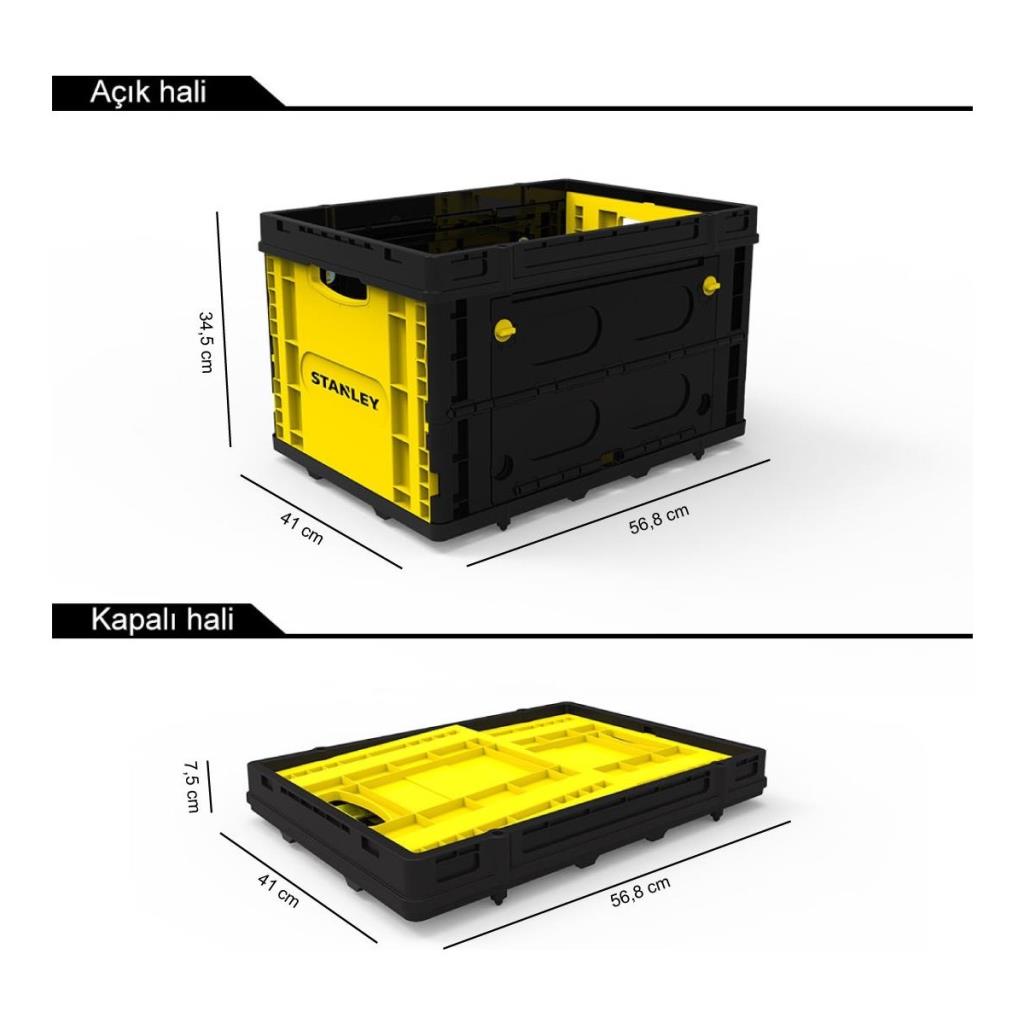 STANLEY FB533 25Kg Katlanır Çok Amaçlı Taşıma Sepeti