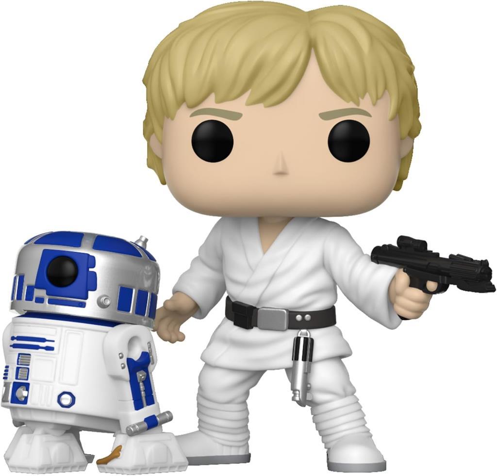 Funko Deluxe POP Movie Poster: Star Wars: A New Hope Luke with R2D2 Renkli Figür