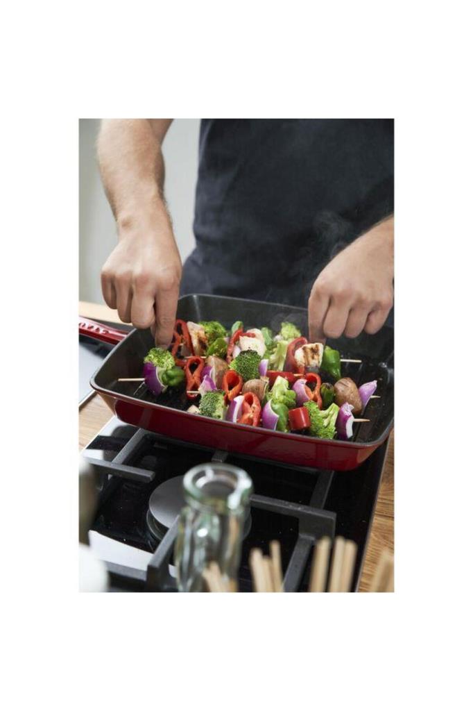 Staub Amerikan Kırmızı 30 cm Izgara Tavası Outlet