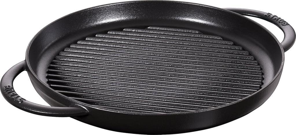 Staub Döküm 30 cm Çift Kulp Yuvarlak Izgara Tava Teşhir