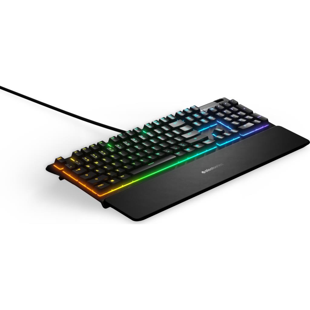 لوحة مفاتيح الألعاب السلكية SteelSeries Apex 3 RGB - منفذ