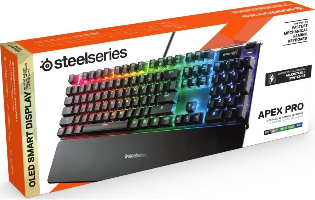 SteelSeries Apex Pro UK Omni Switch Kablolu Mekanik Oyuncu Klavyesi - Teşhir