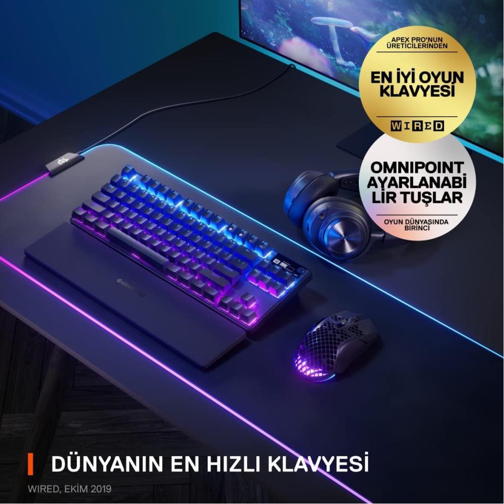 SteelSeries Apex Pro TKL RGB 2023 SSK64866 Wireless Mekanik Oyuncu Klavyesi - outlet