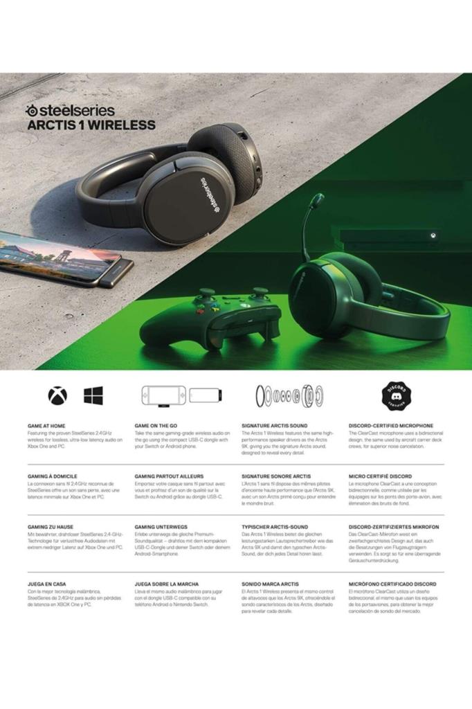 SteelSeries Arctis 1 Wireless Xbox Edition Mikrofonlu Oyuncu Kulaklığı Teşhir