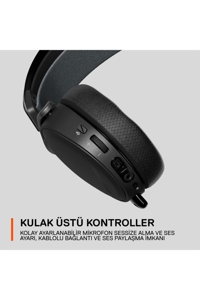 SteelSeries Arctis 7+ Siyah 7.1 Kablosuz Kulak Üstü Oyuncu Kulaklığı Outlet