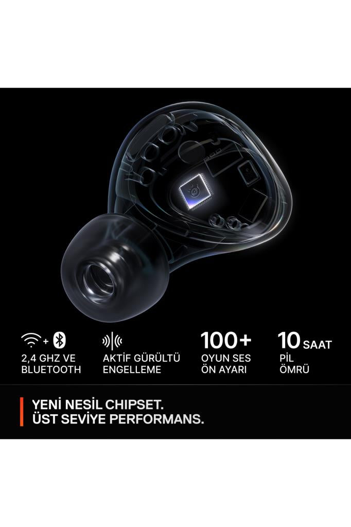 SteelSeries Arctis GameBuds ANC TWS Beyaz Kulak İçi Bluetooth Oyuncu Kulaklığı Outlet