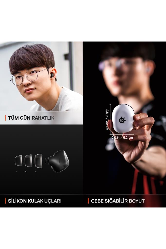 SteelSeries Arctis GameBuds ANC TWS Siyah Kulak İçi Bluetooth Oyuncu Kulaklığı