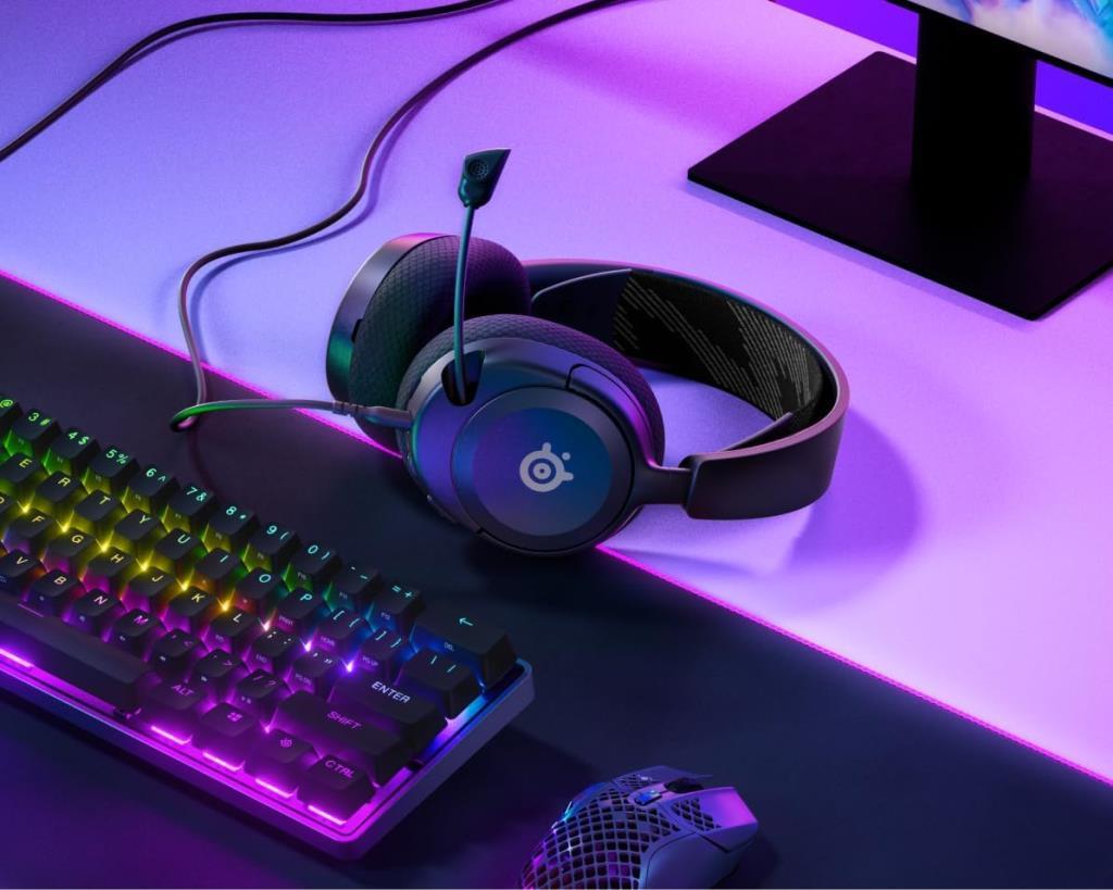 SteelSeries Arctis Nova 1 Siyah Kablolu Mikrofonlu Kulak Üstü Oyuncu Kulaklığı