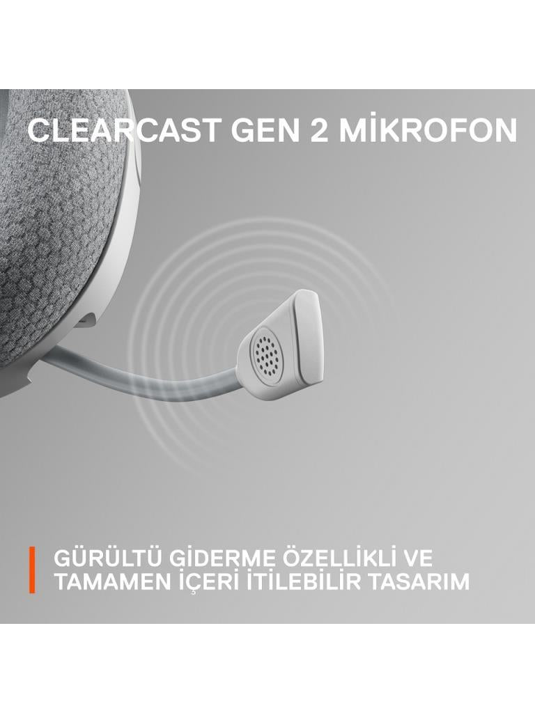 SteelSeries Arctis Nova 1 Beyaz Kablolu Mikrofonlu Kulak Üstü Oyuncu Kulaklığı - Teşhir