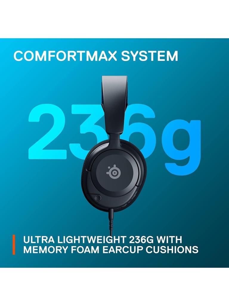 SteelSeries Arctis Nova 1P Black Wired Over-Ear Gaming Headset - Display