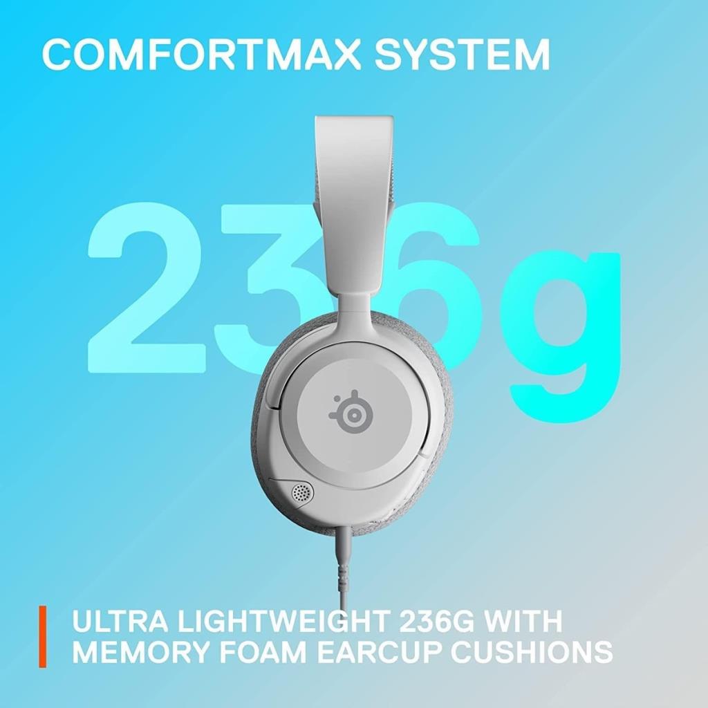 SteelSeries Arctis Nova 1P Beyaz Kablolu Kulak Üstü Oyuncu Kulaklığı - TESHİR