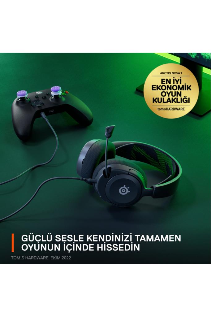SteelSeries Arctis Nova 1X Kablolu Kulak Üstü Oyuncu Kulaklığı Teşhir