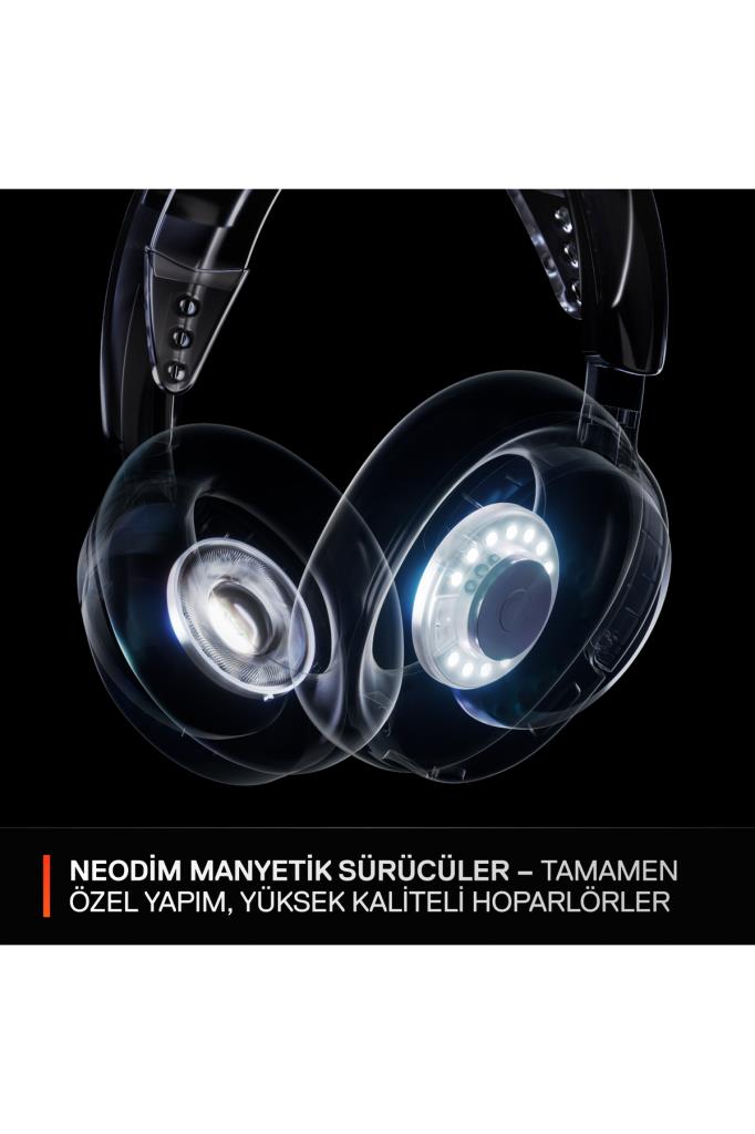 SteelSeries Arctis Nova 3P Siyah Kablosuz Kulak Üstü Oyuncu Kulaklığı Teşhir