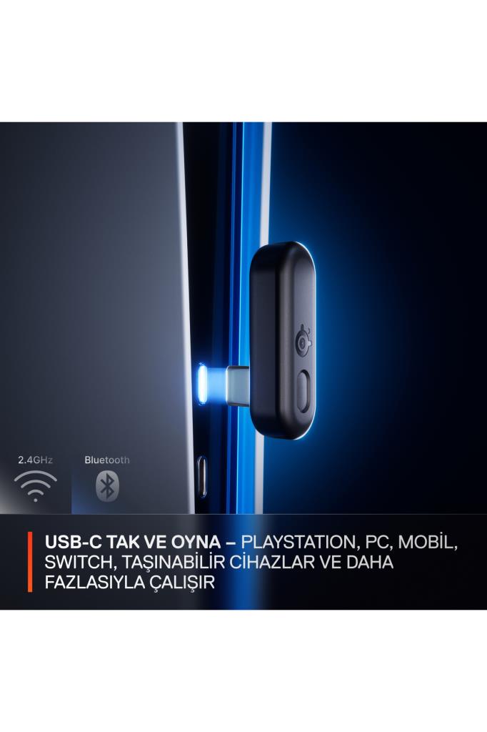 SteelSeries Arctis Nova 3P Siyah Kablosuz Kulak Üstü Oyuncu Kulaklığı Teşhir