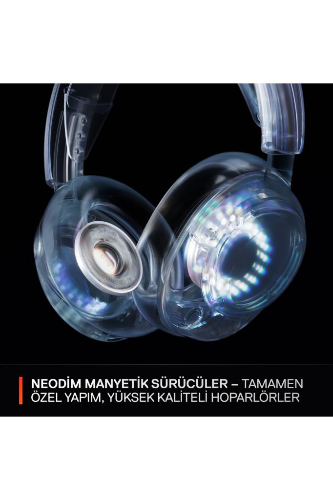 SteelSeries Arctis Nova 5 Beyaz Kablosuz Kulak Üstü Oyuncu Kulaklığı Teşhir