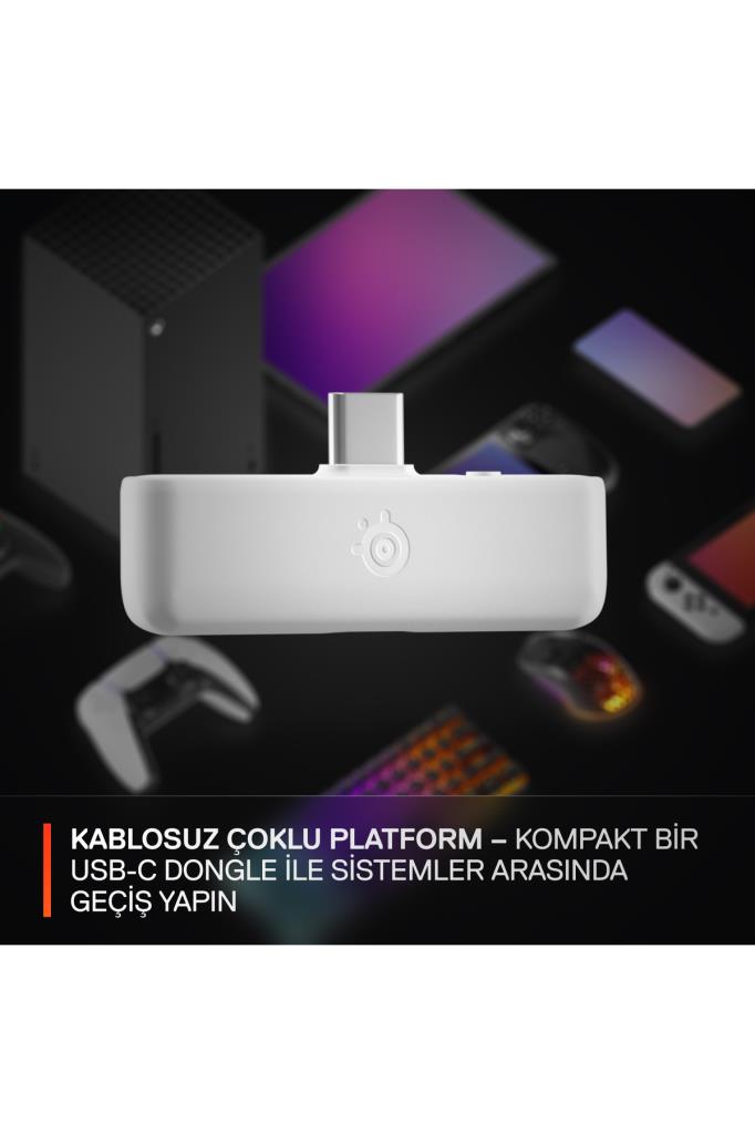 SteelSeries Arctis Nova 5X Beyaz Kablosuz Kulak Üstü Oyuncu Kulaklığı Outlet