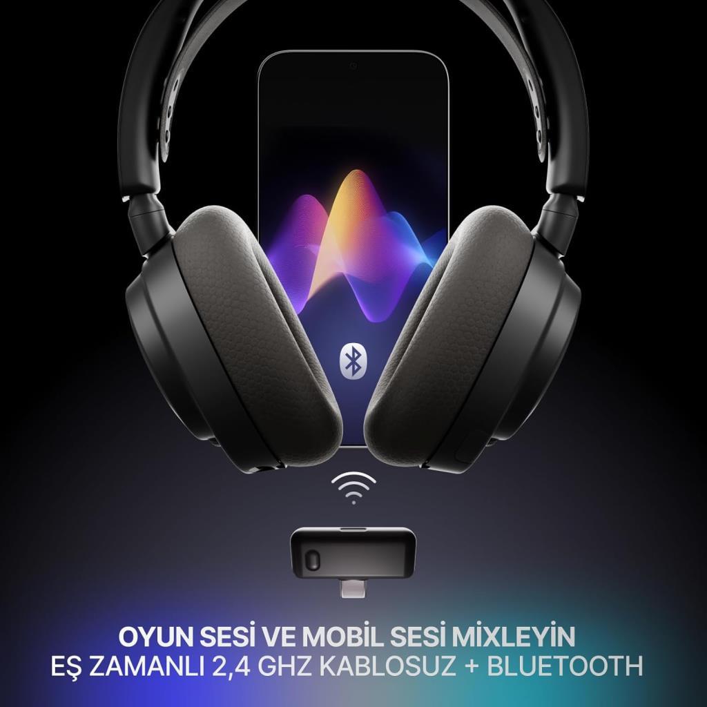 SteelSeries Arctis Nova 7 Gen 2 Siyah Kablolu/Kablosuz Kulak Üstü Oyuncu Kulaklığı - Teşhir