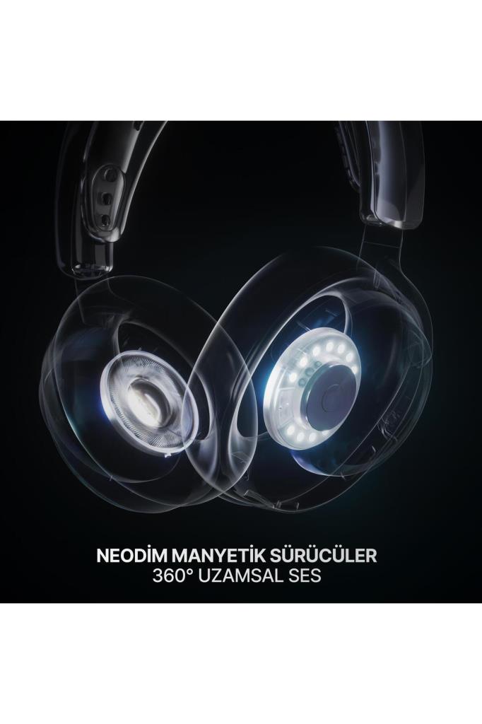 SteelSeries Arctis Nova 7 Gen 2 Siyah Kablosuz Kulak Üstü Oyuncu Kulaklığı Teşhir